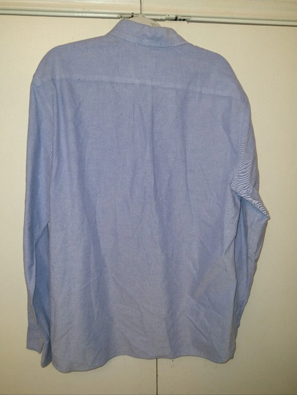 J Crew Flex Oxford Slim Blue Long Sleeve Button Down Shirt Men's sz XL.